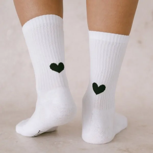 Socken Herz weiss 39-42 - Eulenschnitt Artikelbild 1