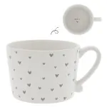 Tasse "hearts" gross grau - Bastion Collections