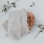 Leinenbeutel mit Schriftzug "Brotbeutel" - Eulenschnitt