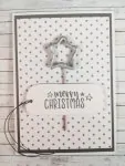 Greeting card sparkler "Merry Christmas" - handmade