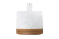 Planche à découper marbre et bois Design 1 blanc - Be Home