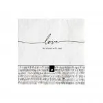 Serviette "love to share with you" Cocktail - Bastion Collections