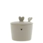 Sugar bowl "heart" beige - Bastion Collections