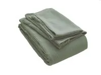 Muslin pillowcase Jula fern green 65x100cm - Farbliebe